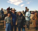 Charlie Seeman, WFC Director in Mongolia with Ariunbolor (guide) and Pamela Slutz, US Ambassador to Mongolia 2005 (click for larger image)